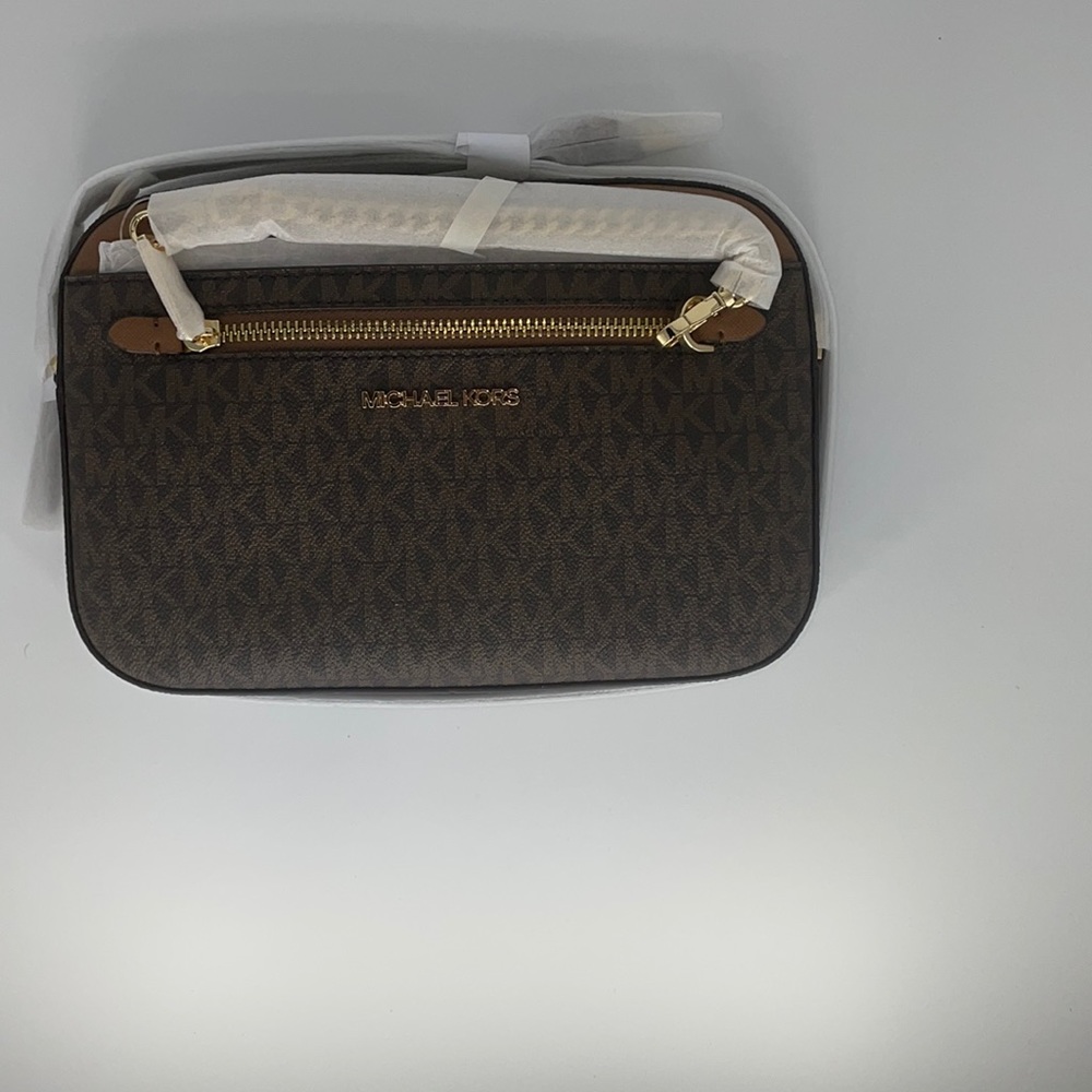 MK Jet Set Large Logo Crossbody Bag